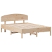 Estructura de cama sin colchón madera maciza de pino 140x190 cm