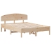 vidaXL Estructura de cama con cabecero madera maciza pino 135x190 cm