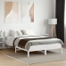 vidaXL Estructura de cama con cabecero madera pino blanco 120x190 cm