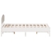 vidaXL Estructura de cama con cabecero madera pino blanco 120x190 cm