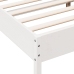 vidaXL Estructura de cama con cabecero madera pino blanco 120x190 cm