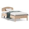 Estructura de cama sin colchón madera maciza de pino 90x190 cm