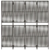 Biombo de 4 paneles ratán sintético gris