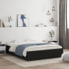 vidaXL Cama con cajones madera de ingeniería negro 140x200 cm