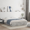 vidaXL Cama con cajones madera ingeniería gris hormigón 140x200 cm