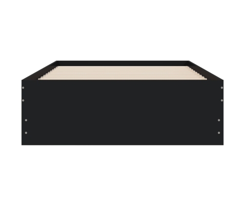 Cama con cajones madera de ingeniería negro 100x200 cm
