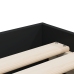 Cama con cajones madera de ingeniería negro 100x200 cm