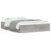 Cama con cajones madera ingeniería gris Sonoma 140x190 cm