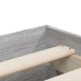 Cama con cajones madera ingeniería gris Sonoma 140x190 cm