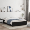 Cama con cajones madera de ingeniería negro 120x190 cm