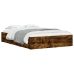 Cama con cajones madera de ingeniería roble ahumado 120x190 cm
