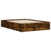 Cama con cajones madera de ingeniería roble ahumado 120x190 cm