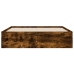 Cama con cajones madera de ingeniería roble ahumado 120x190 cm
