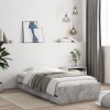 Cama con cajones madera ingeniería gris hormigón 90x190 cm