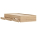 Cama con cajones madera ingeniería roble Sonoma 75x190 cm