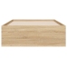 Cama con cajones madera ingeniería roble Sonoma 75x190 cm