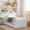 Estructura de cama con cajones blanco 90x200 cm