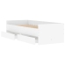 Estructura de cama con cajones blanco 90x190 cm