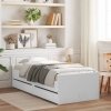 Estructura de cama con cajones blanco 90x190 cm