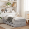 Estructura de cama con cajones Sonoma gris 75x190 cm