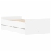 Estructura de cama con cajones blanco 90x200 cm