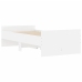 Estructura de cama con cajones blanco 90x200 cm