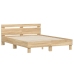 Cama con cabecero madera de ingeniería roble Sonoma 140x190 cm