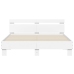Estructura de cama con cabecero y luces LED blanco 150x200 cm