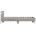 vidaXL Estructura de cama cabecero y luces LED gris Sonoma 120x200 cm