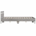 vidaXL Estructura de cama cabecero y luces LED gris Sonoma 120x190 cm