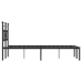 Estructura cama sin colchón con cabecero metal negro 120x200 cm