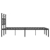 Estructura cama sin colchón con cabecero metal negro 160x200 cm