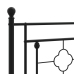 Estructura cama sin colchón con estribo metal negro 135x190 cm