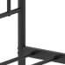 Estructura cama sin colchón con estribo metal negro 135x190 cm