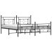 Estructura cama sin colchón con estribo metal negro 180x200 cm