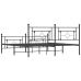 Estructura cama sin colchón con estribo metal negro 180x200 cm