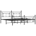 Estructura cama sin colchón con estribo metal negro 183x213 cm