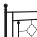 Estructura cama sin colchón con estribo metal negro 193x203 cm