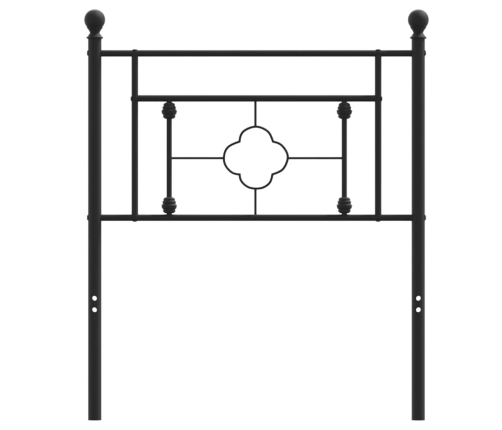 Cabecero de metal negro 75 cm