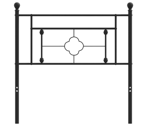 Cabecero de metal negro 90 cm