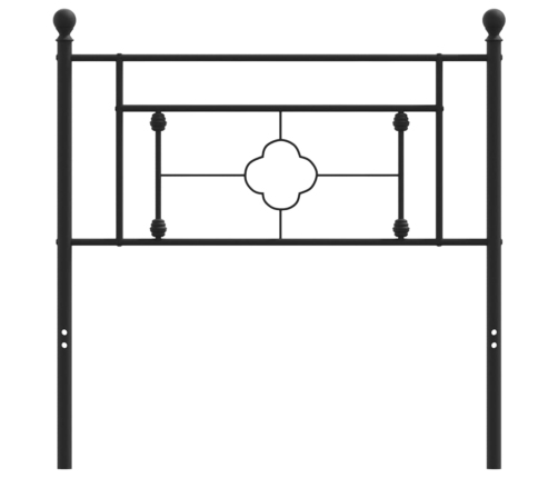 Cabecero de metal negro 100 cm