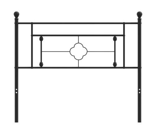 Cabecero de metal negro 107 cm