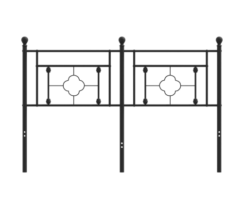 Cabecero de metal negro 140 cm