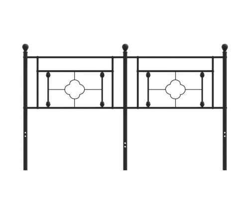 Cabecero de metal negro 150 cm