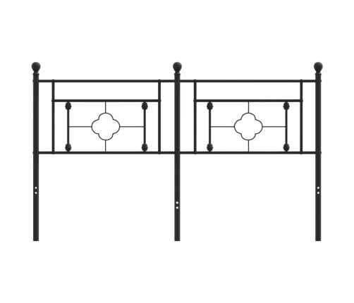 Cabecero de metal negro 160 cm