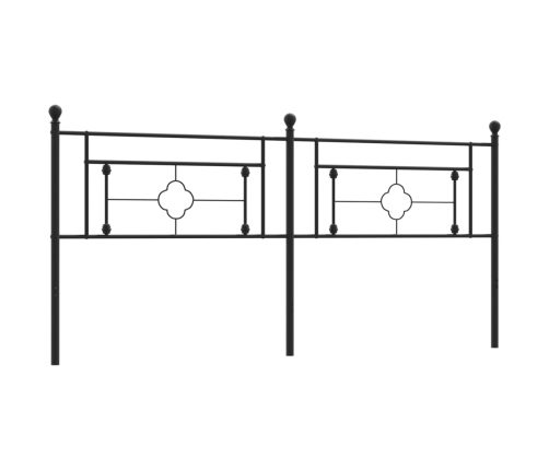 Cabecero de metal negro 193 cm