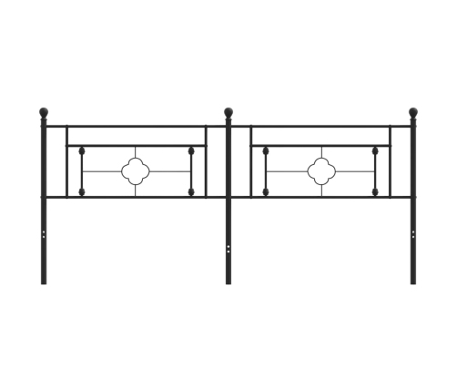 Cabecero de metal negro 193 cm