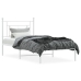 Estructura cama sin colchón con cabecero metal blanco 100x190cm