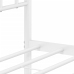 Estructura cama sin colchón con cabecero metal blanco 100x190cm