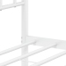 Estructura cama sin colchón con estribo metal blanco 75x190 cm